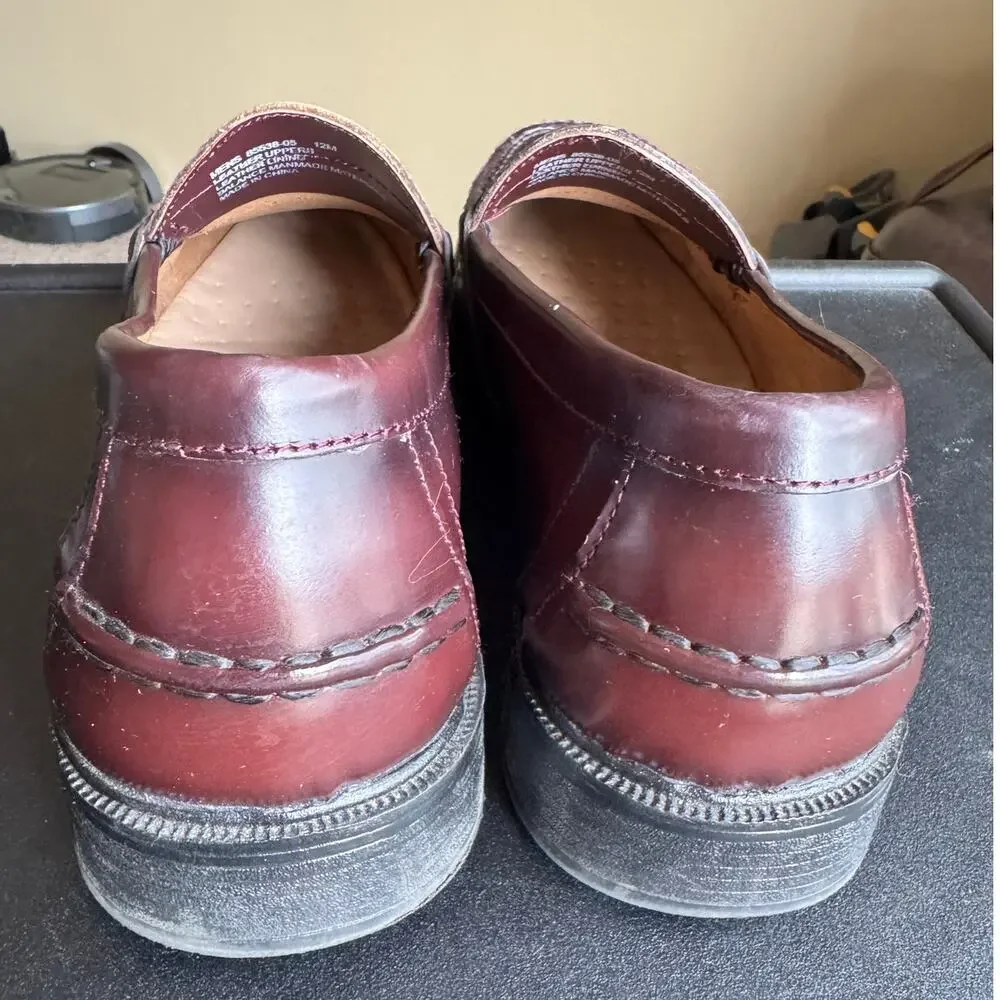 Nunn Bush Lincoln Penny Loafers Men’s Size 12 Burgundy Leather Moc Dress Shoes